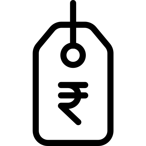 A price tag displaying the Indian Rupee symbol, representing the best budget-friendly paid digital marketing ads in Siliguri.