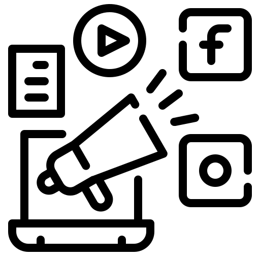 Icon representing planned social media marketing and content strategy services in Siliguri.